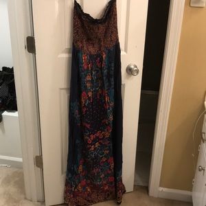 Strapless long dress